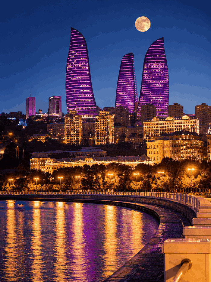 Azerbaijan travel eSIM with fast 5G/4G/LTE mobile data coverage from MegaEsim
